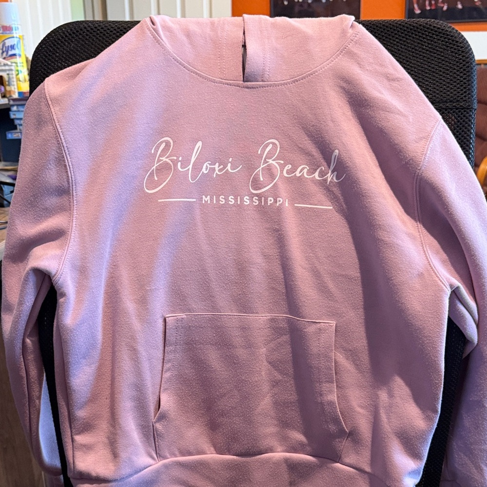 Biloxi Beach Mississippi Purple Pullover Sweatshirt